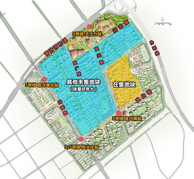 区域内商业规划及配套分布