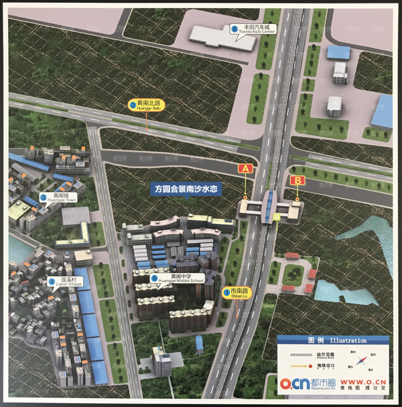 图片: 黄阁汽车城站街区图 该图片来源于都市圈