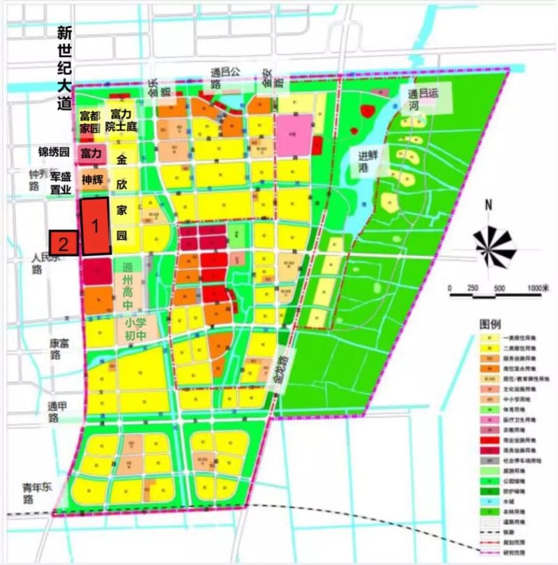 交通较为便捷; 【休闲配套】:世纪公园,南山湖公园,规划中的通州中学