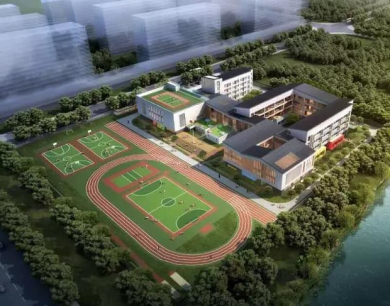 绍兴楼盘 实验小学上德校区 学校建的差不多了,预计今秋迎来首批新生
