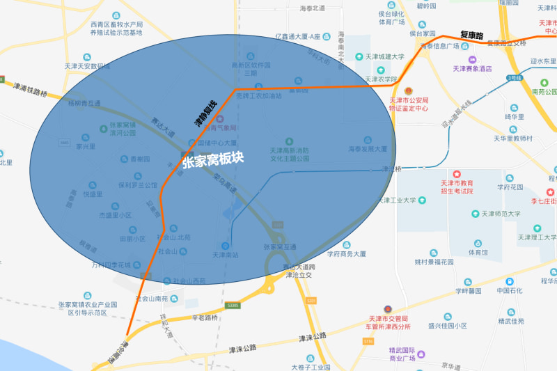 二,张家窝板块