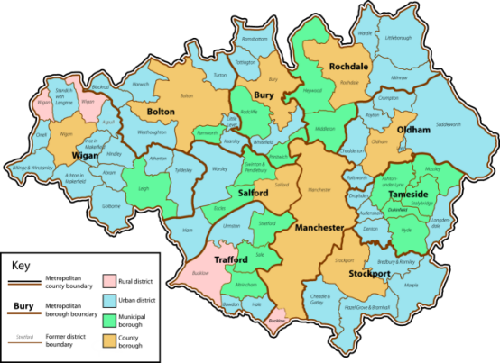 大曼彻斯特(greater manchester)是英格兰西北部的一个大都市郡,人口