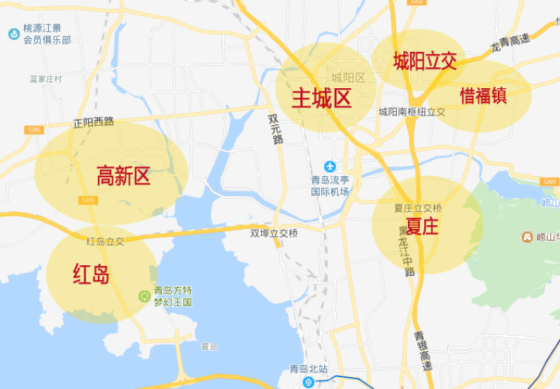 城阳西四社地图图片
