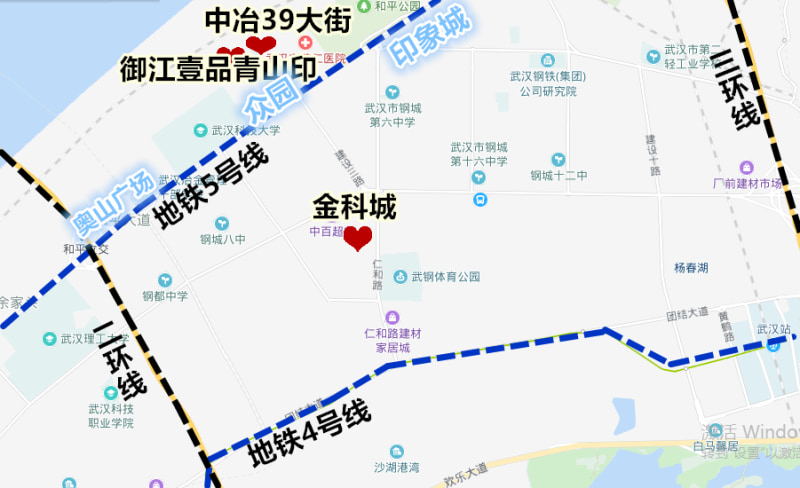 武汉金科城位置图片