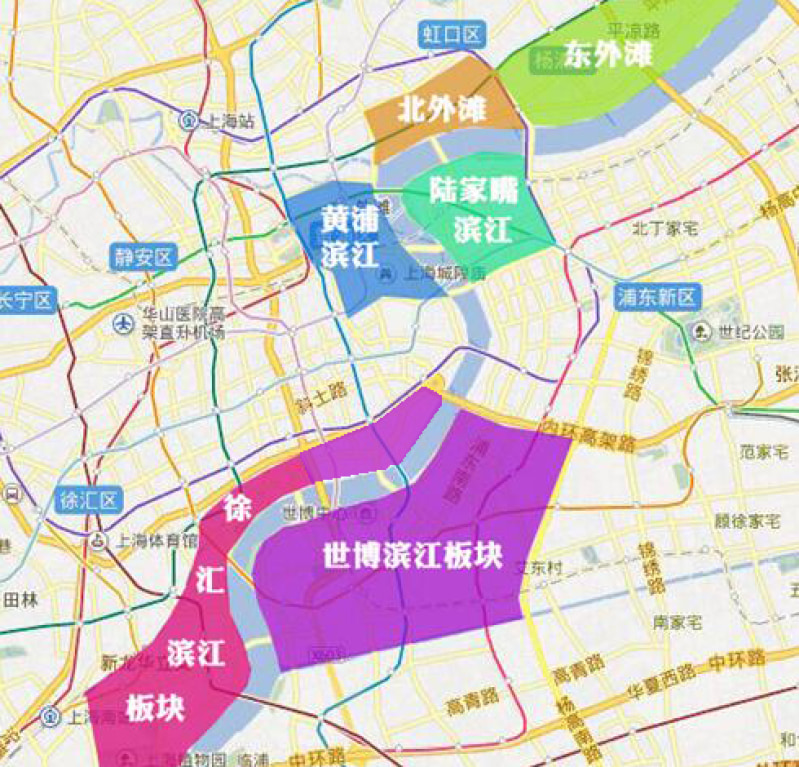 上海滨江地图图片