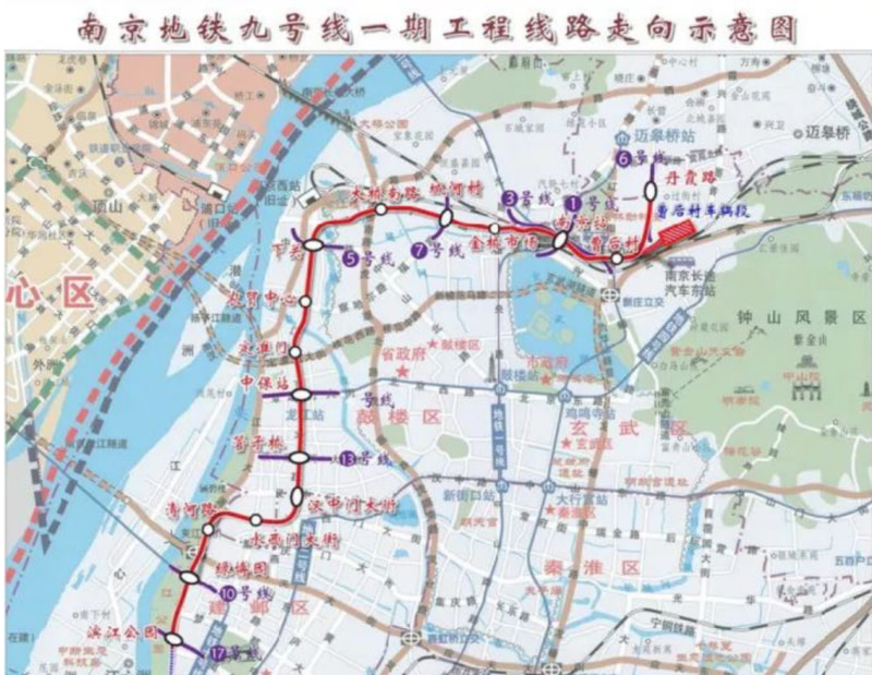 南京九号线地铁线路图图片