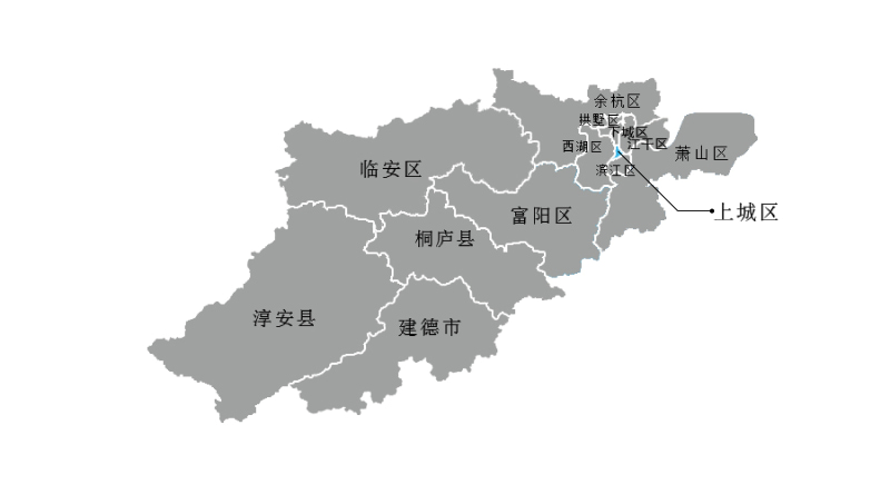 2022年杭州上城区地图图片