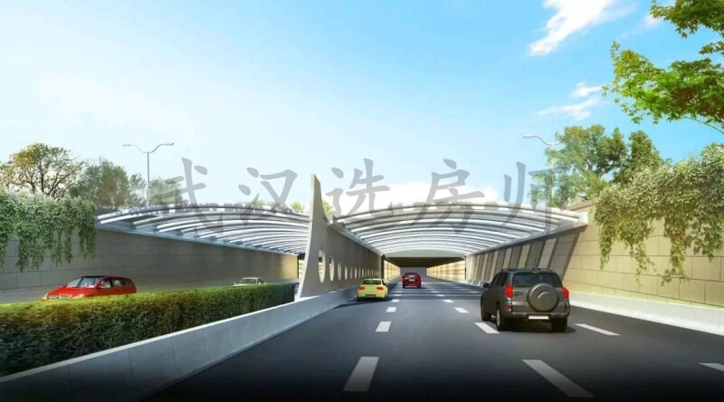 武汉黄海路隧道完工图片
